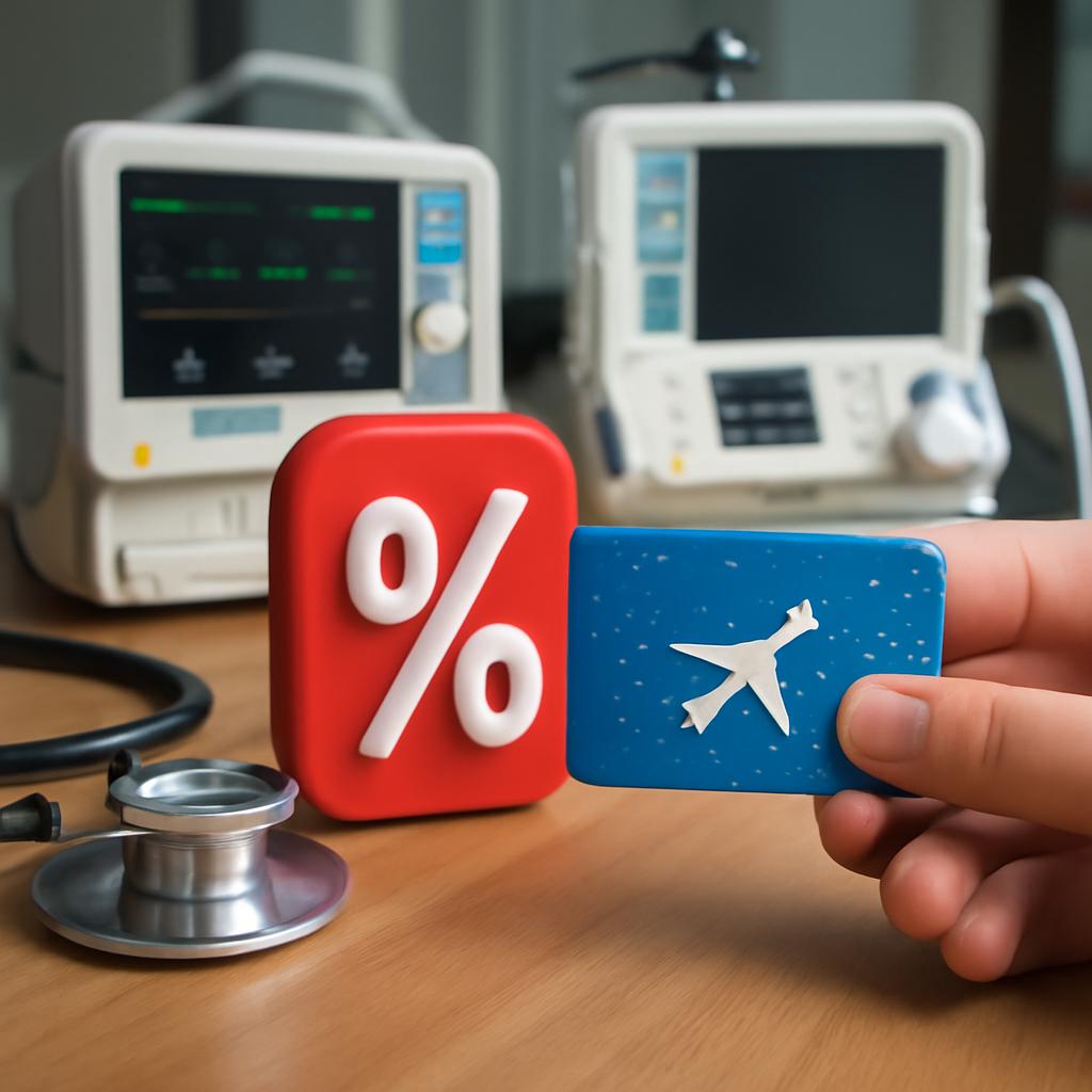 pontos para desconto em compras de equipamentos médicos