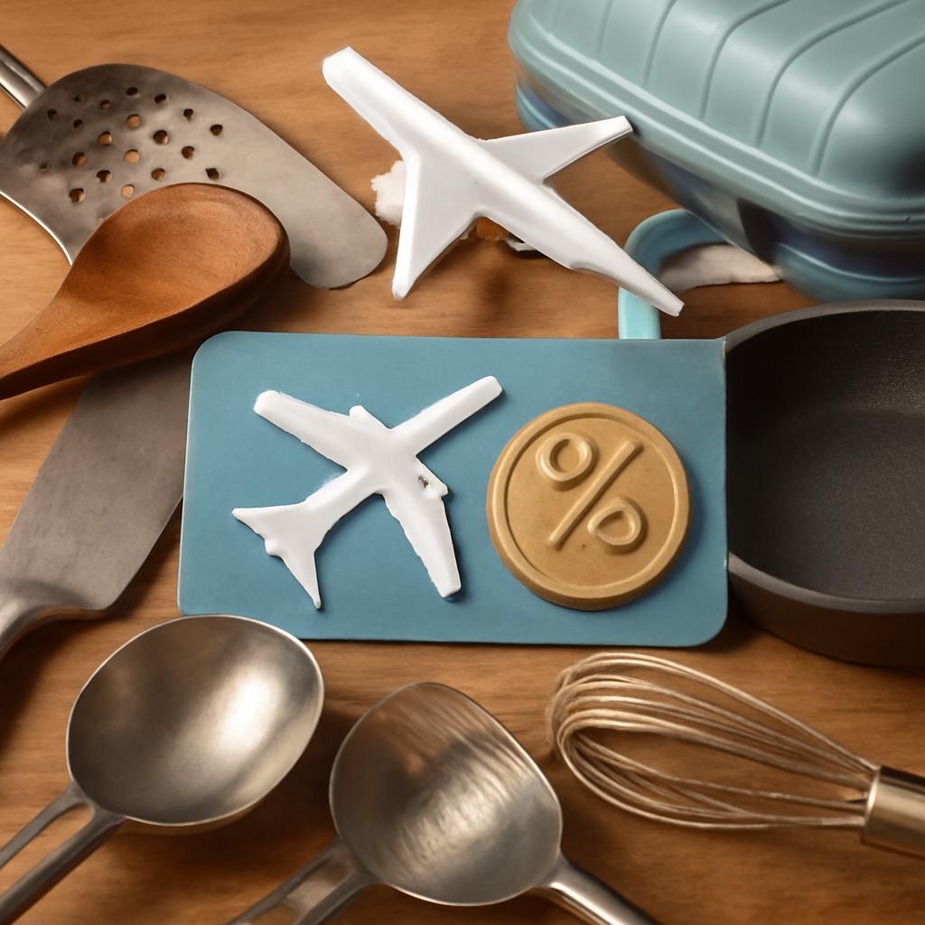 pontos para desconto em compras de utensílios de cozinha