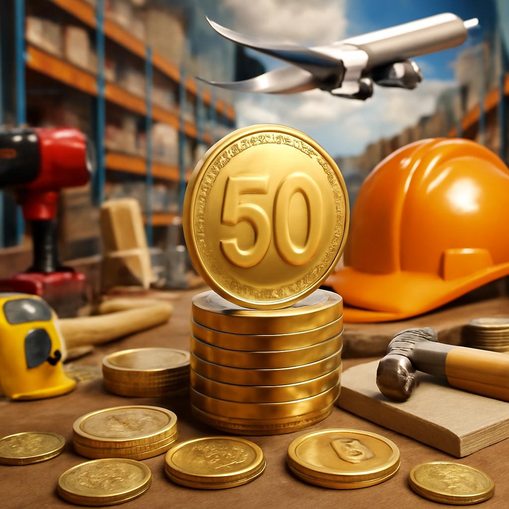 pontos para desconto em compras em lojas de material de construção