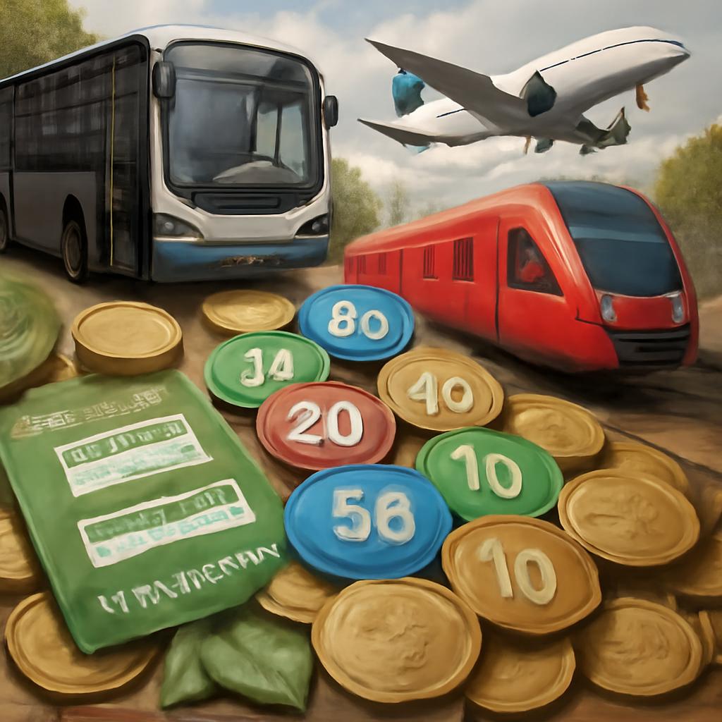 pontos para desconto em passes anuais de transporte público