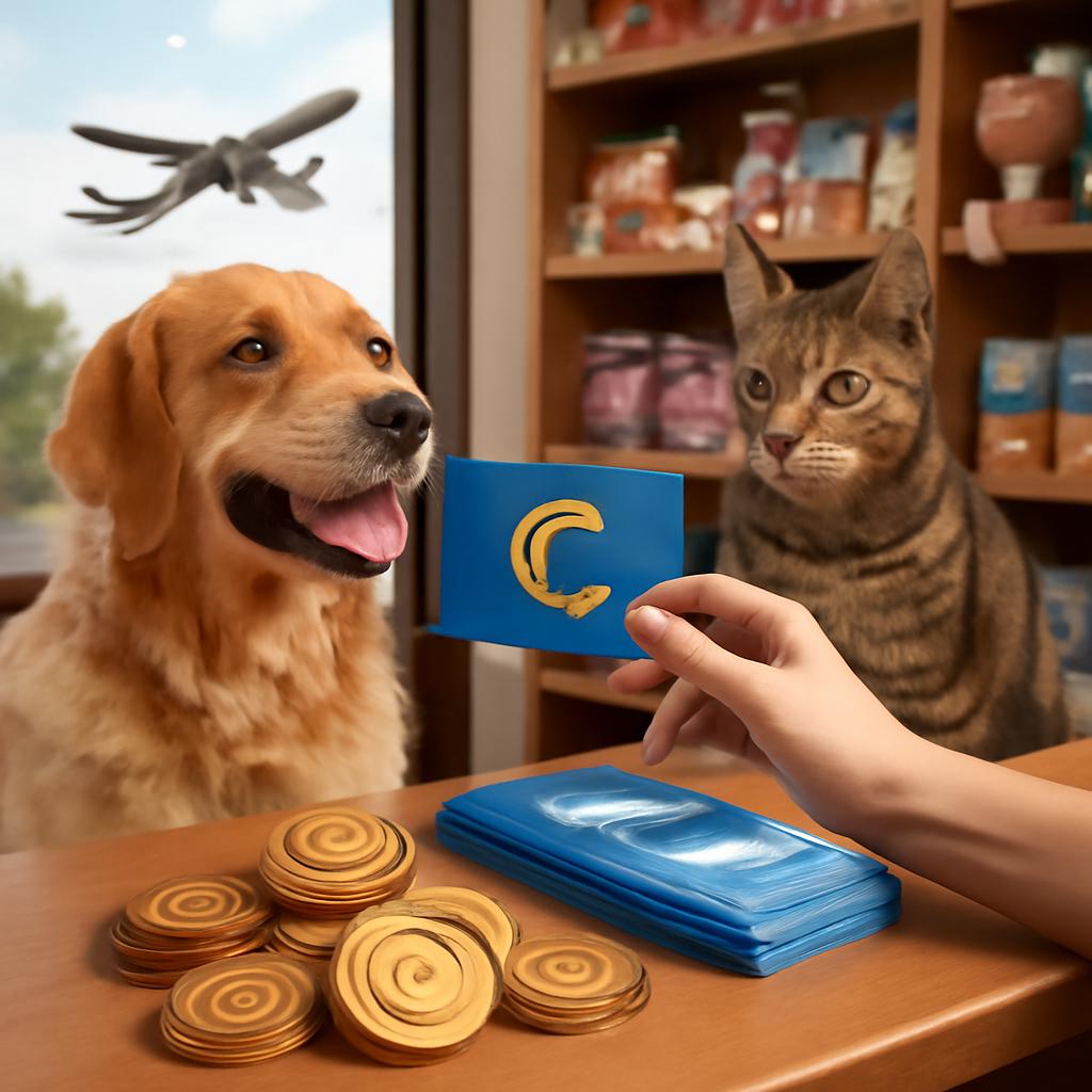 pontos para desconto em pet shops