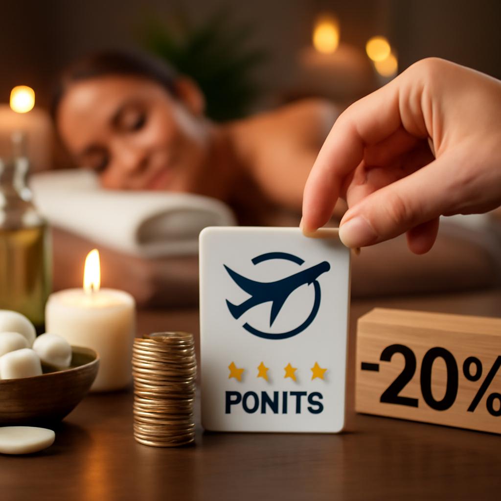 pontos para desconto em reservas de spas urbanos