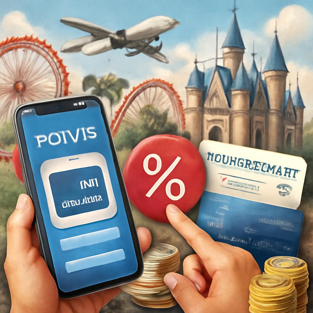 pontos para desconto em reservas para parques temáticos
