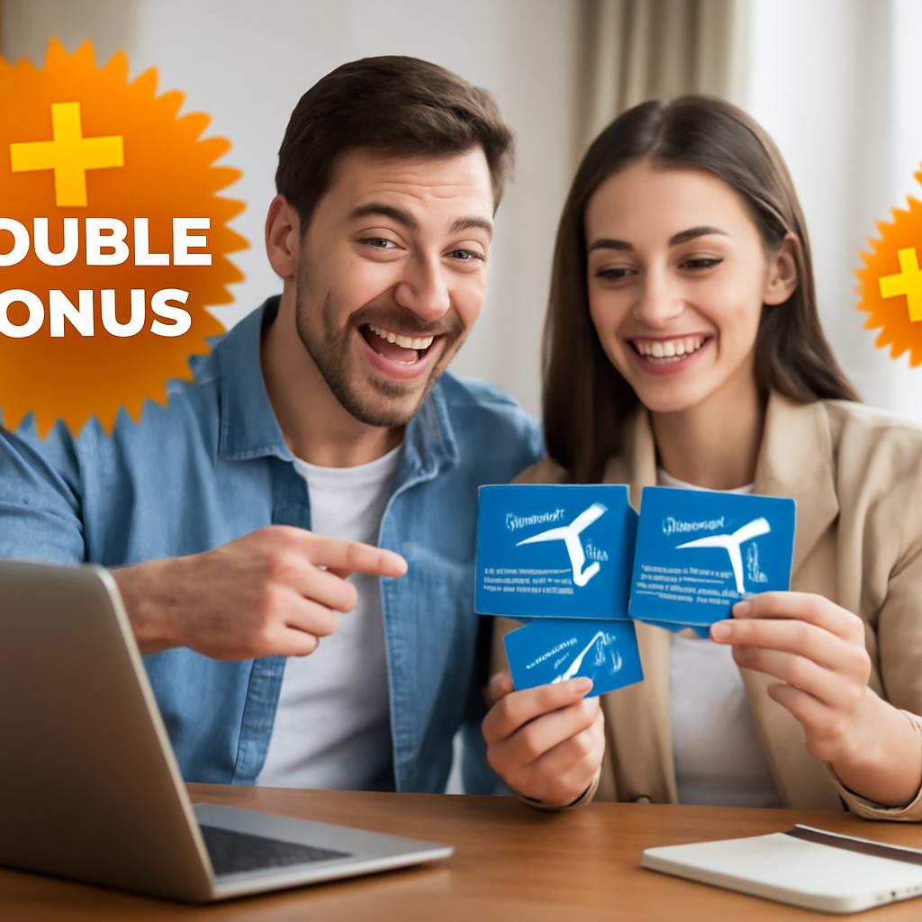 promoção bônus duplo para indicação de amigos