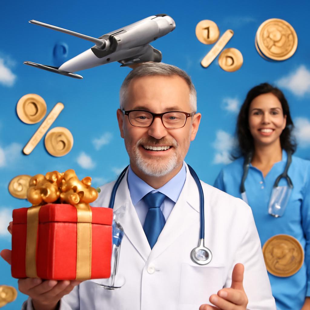 promoção bônus especial para médicos e profissionais de saúde