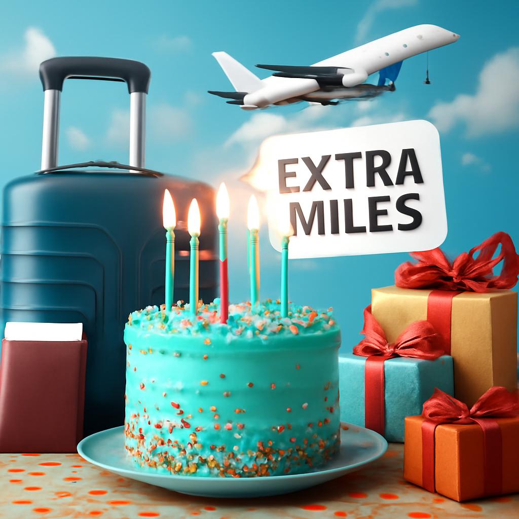 promoção de aniversário: pontos extras