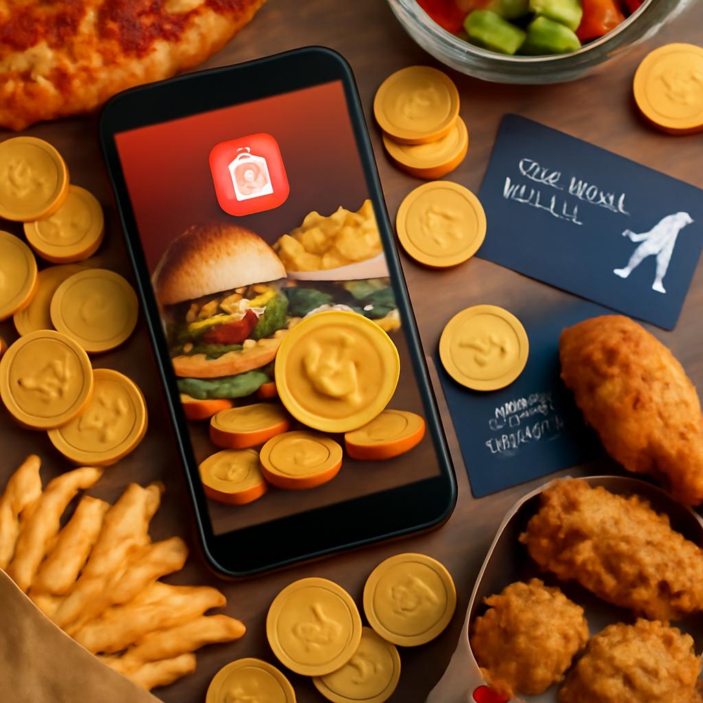 promoção de pontos para compras em aplicativos de alimentação