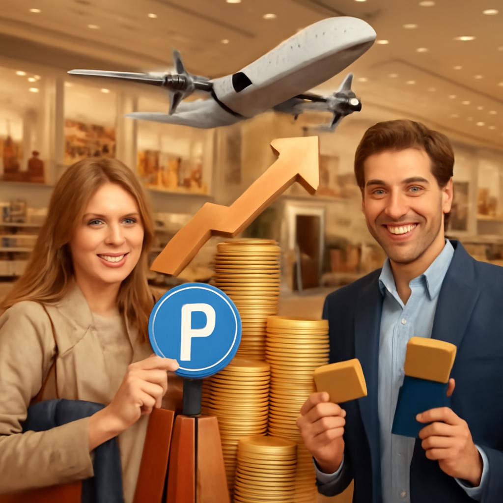 promoção de pontos para compras em lojas de departamento internacionais
