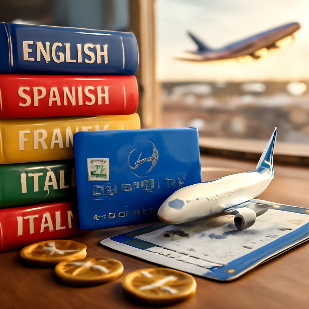 promoção de pontos para cursos de idiomas no exterior