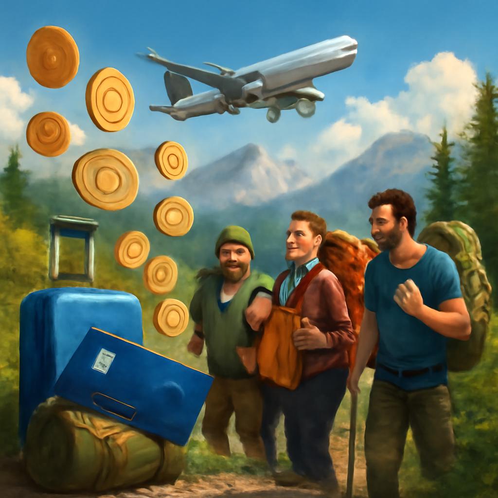 promoção de pontos para viagens de aventura em grupo