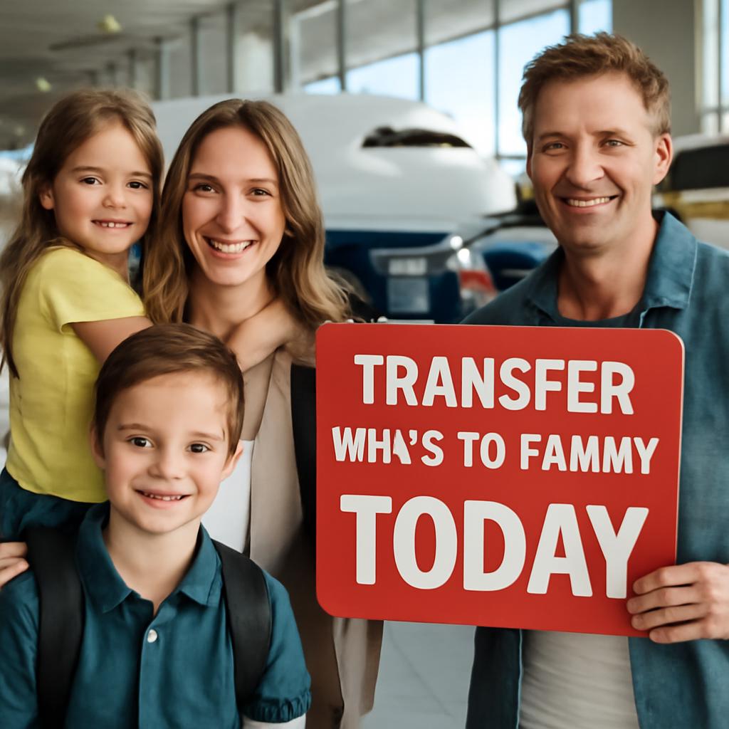 promoção de transferência para familiares hoje