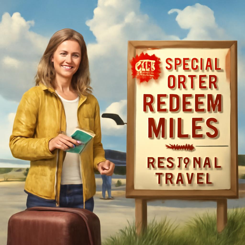 promoção especial para resgate de pontos em viagens regionais