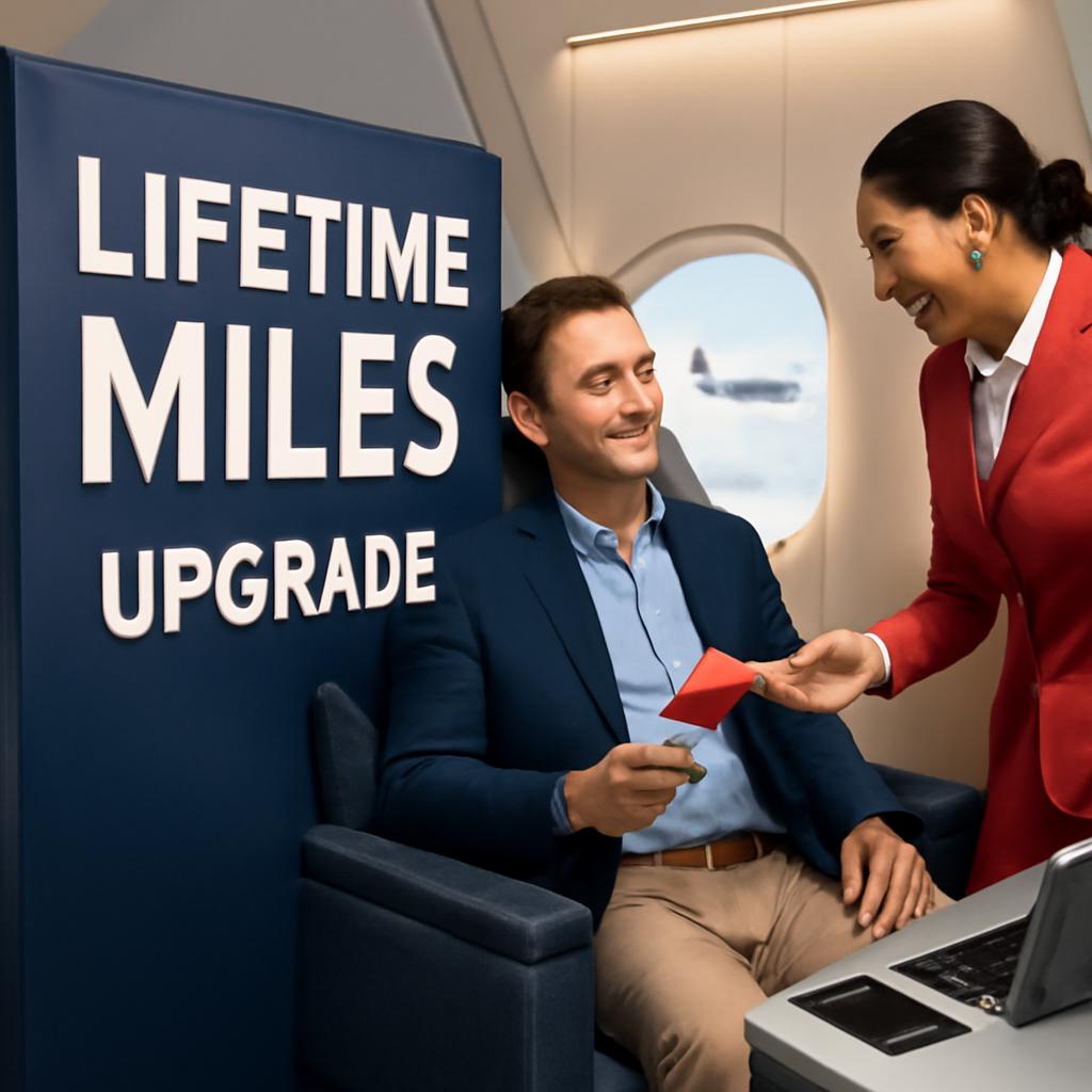 promoção para milhas vitalícias mediante upgrade