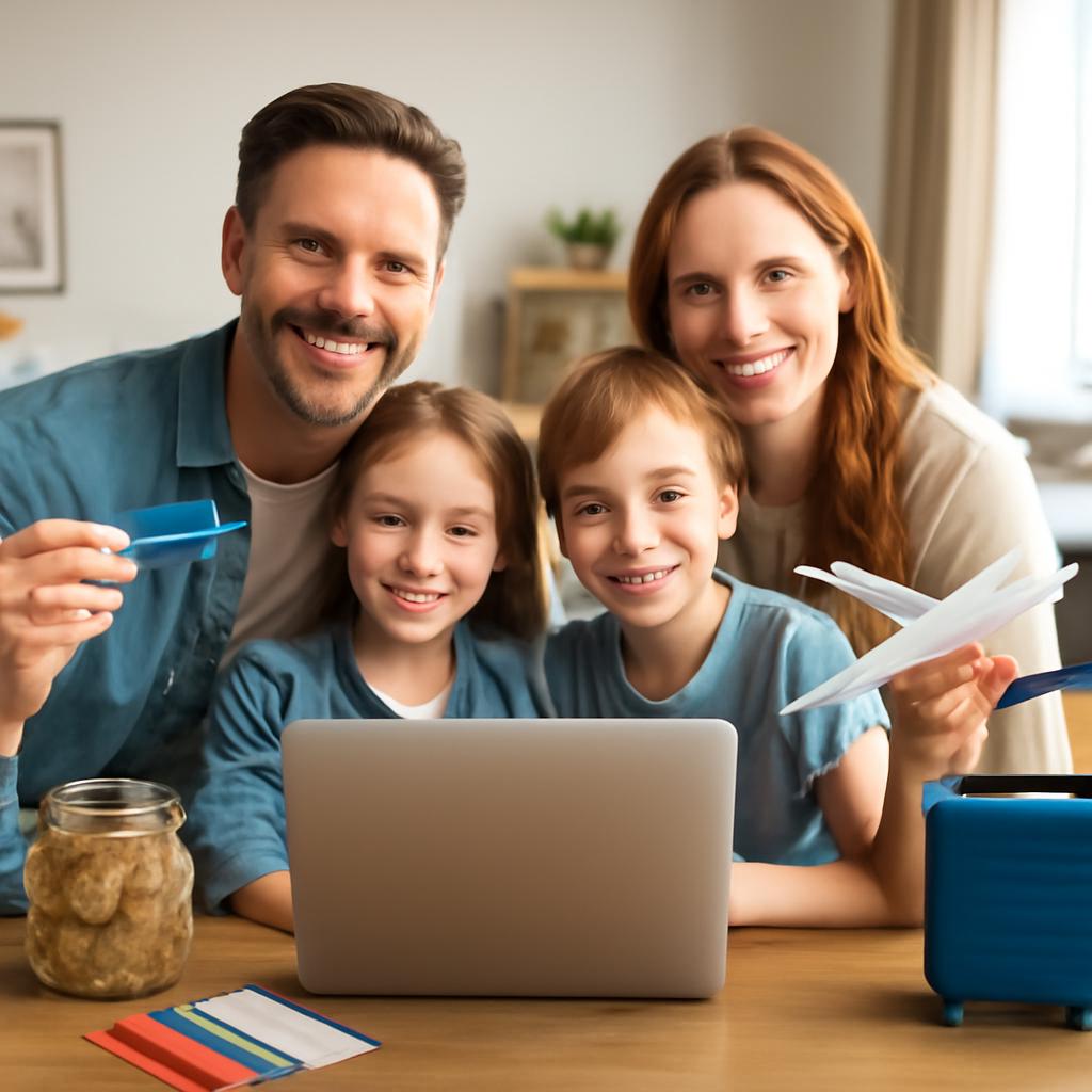 promoção para vendas conjuntas de pontos e milhas em família