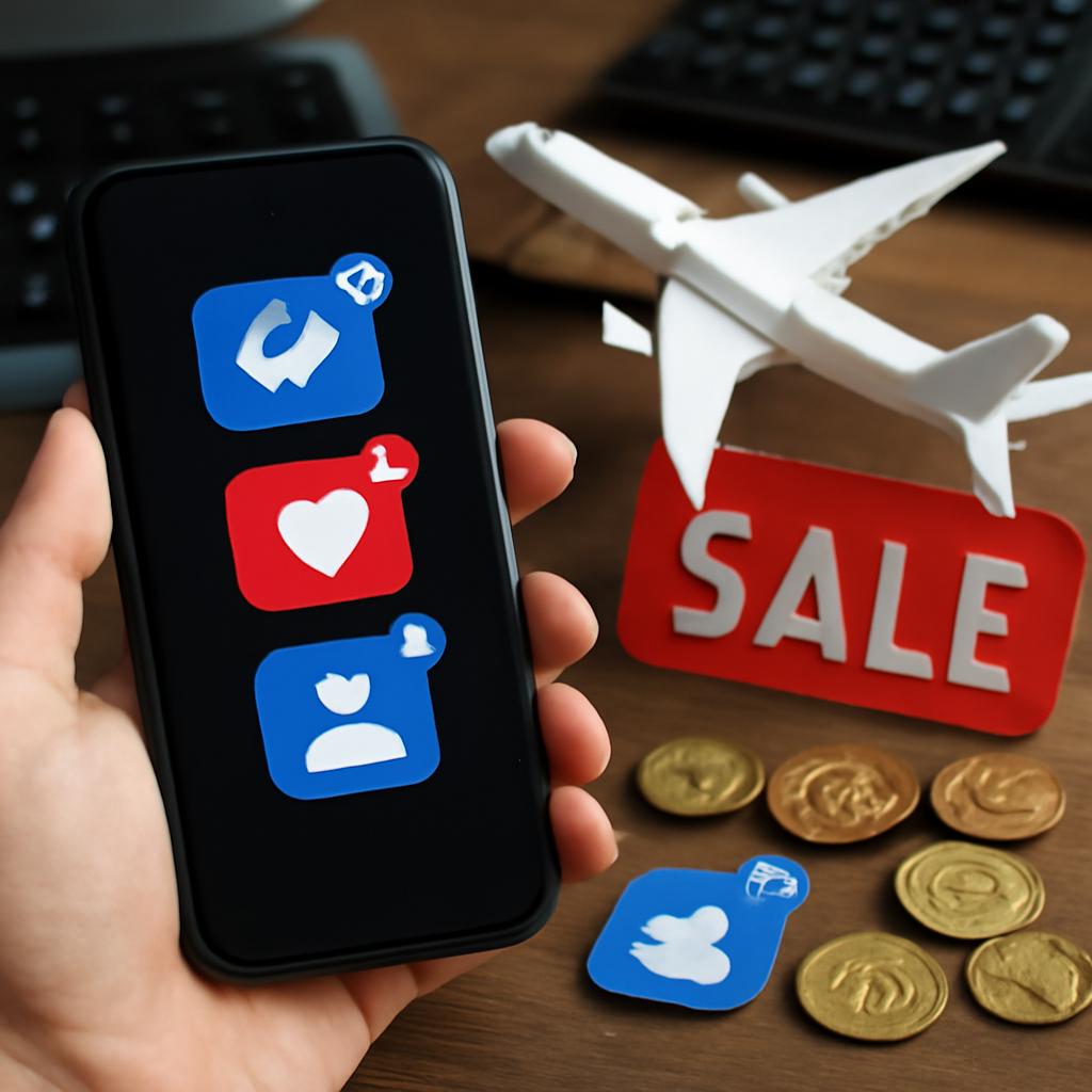 promoção para vendas de pontos em redes sociais verificadas