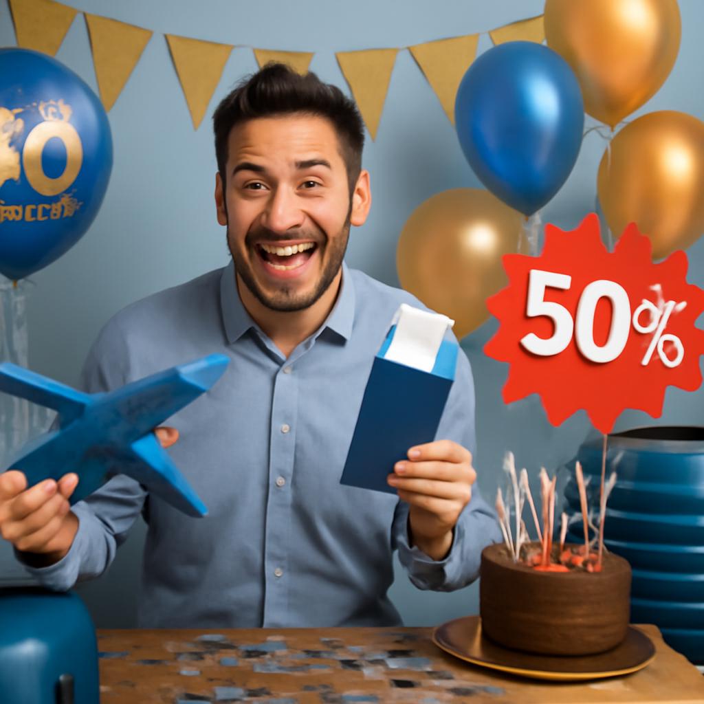 promoção para vendas programadas em aniversário de clube de milhas