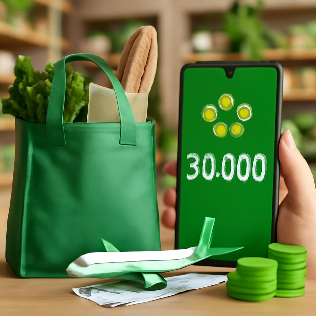 promoção points para compras em lojas verdes