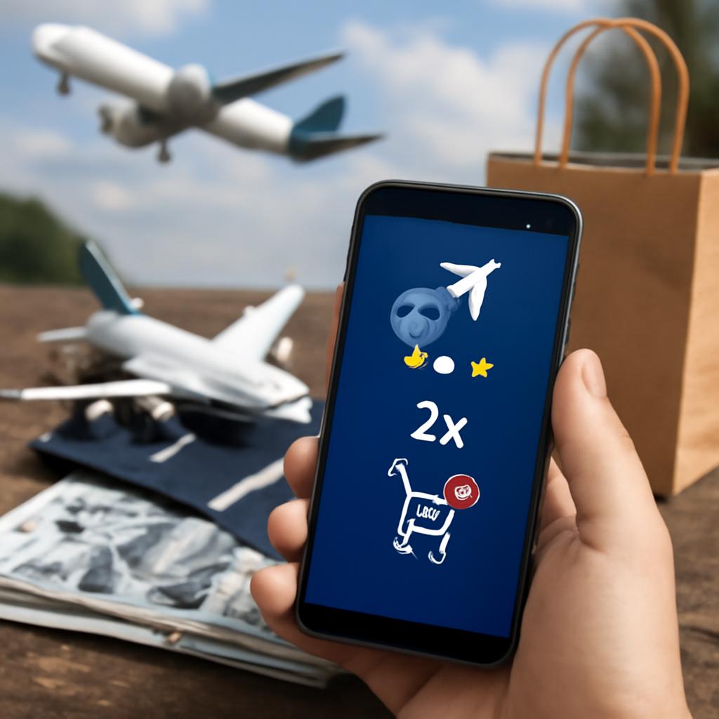 promoção pontos em dobro para compras em apps