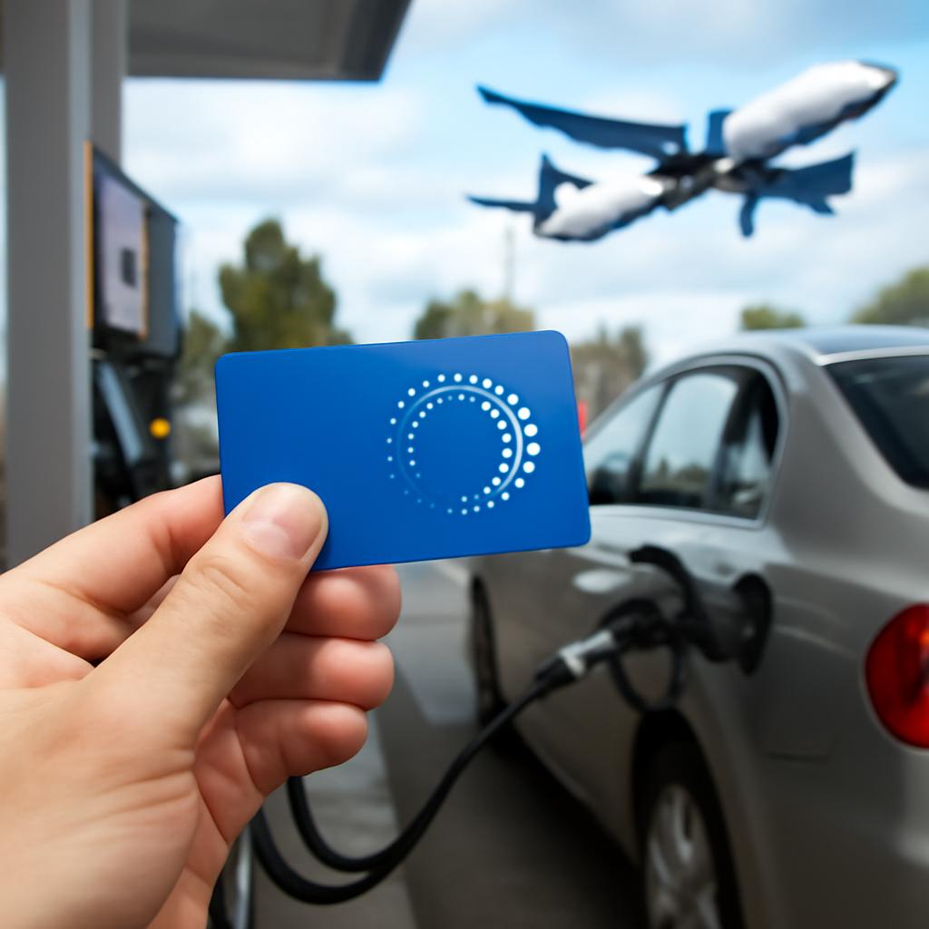 usando pontos para comprar combustível