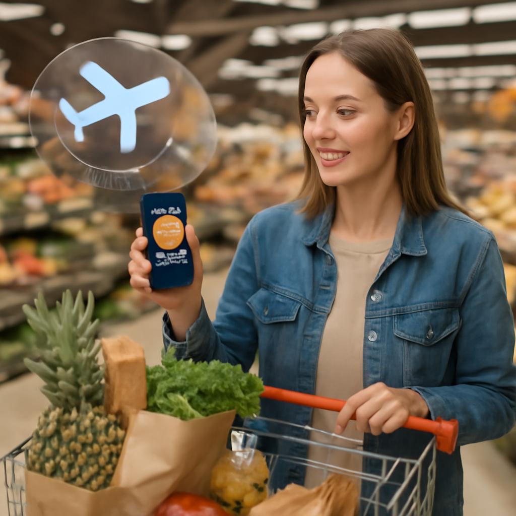 usar pontos para pagar compras em supermercados