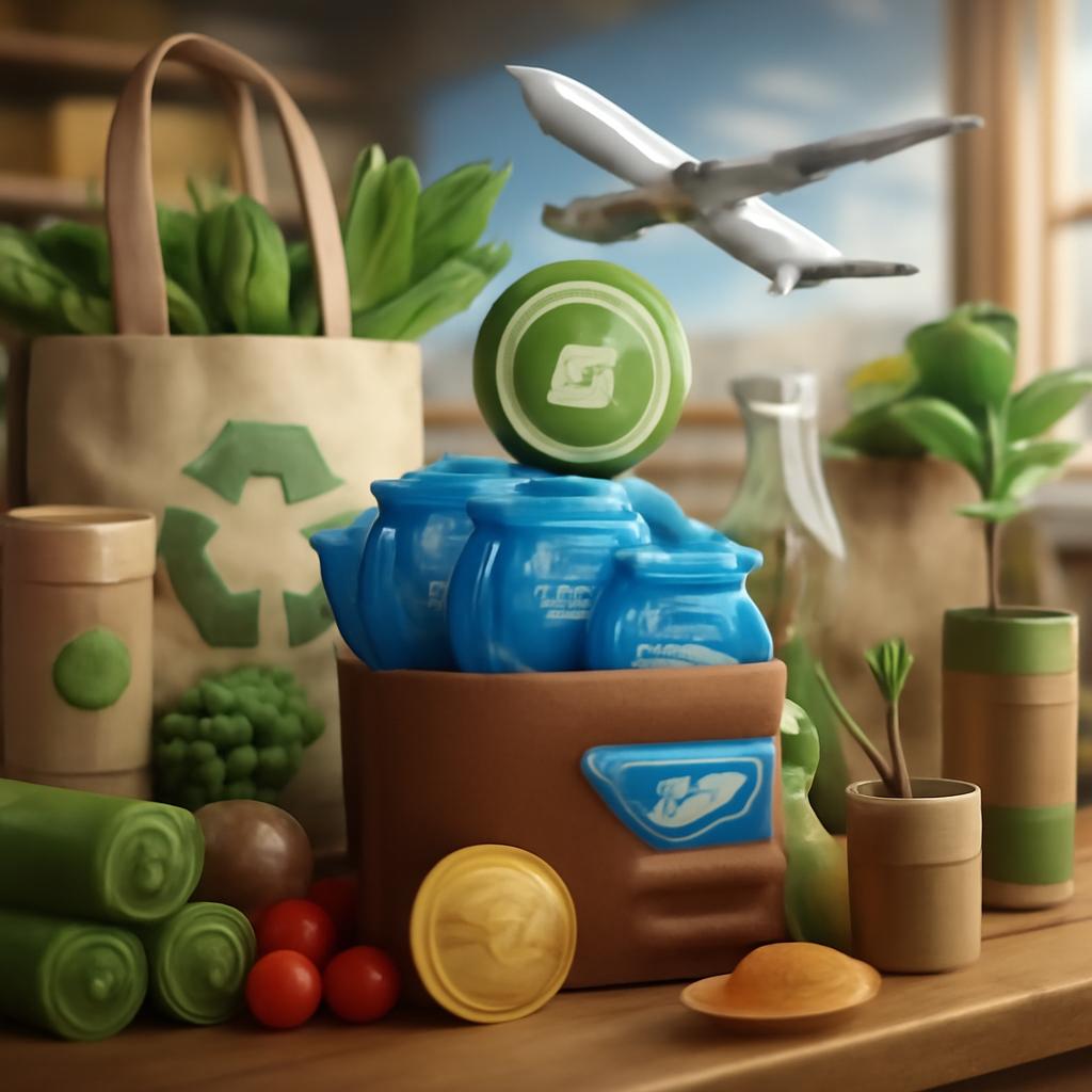 acúmulo de milhas em compras sustentáveis
