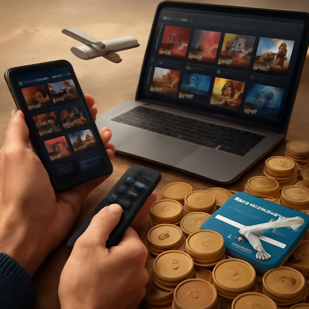 acúmulo de pontos em serviços de streaming