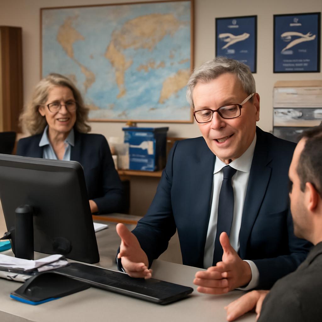 balcão de milhas e consultores experientes