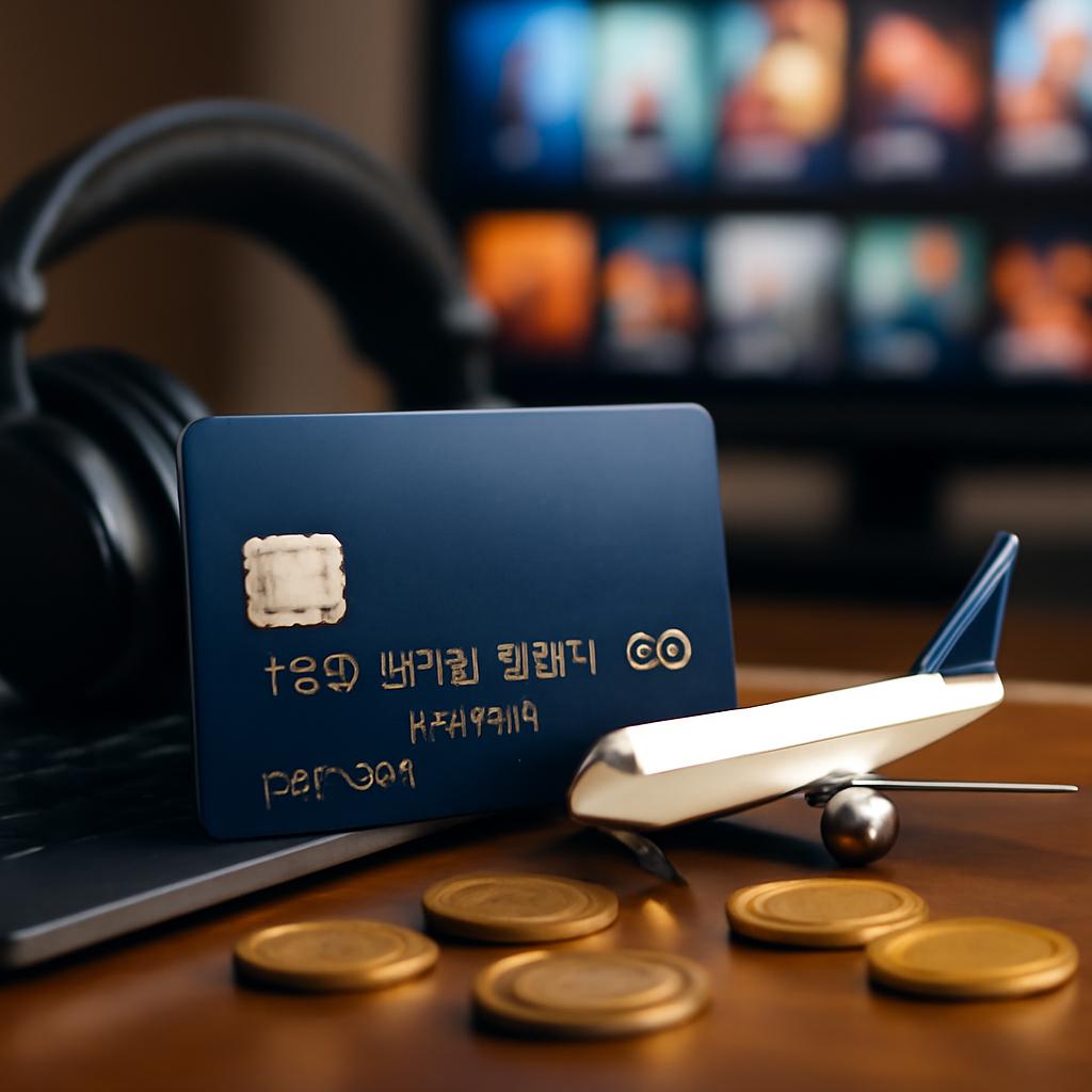 cartão de crédito com acúmulo de pontos em streaming