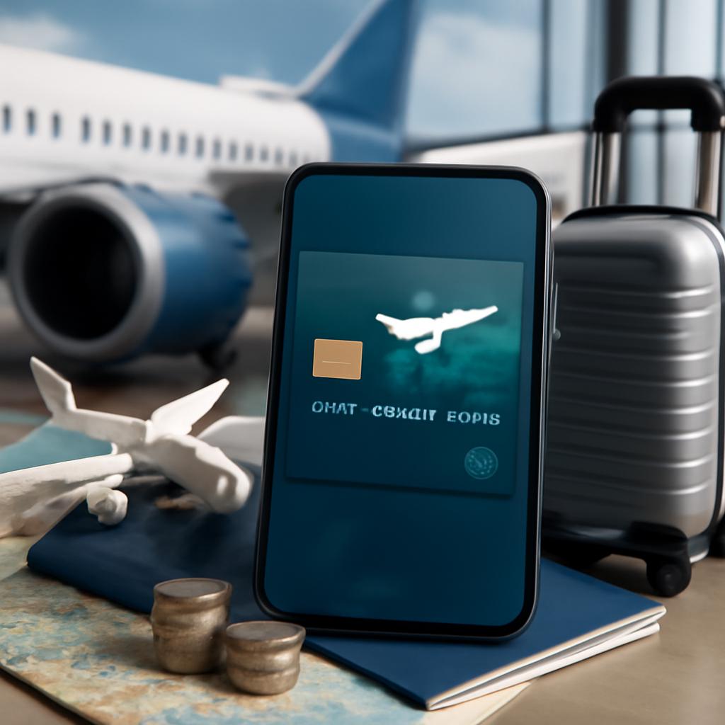 cartão digital para viagens e acúmulo de pontos