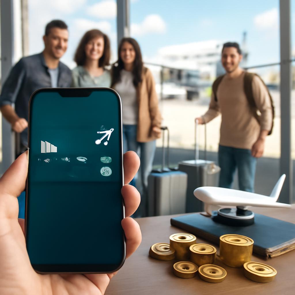 cartão digital para viagens em grupo acúmulo de pontos
