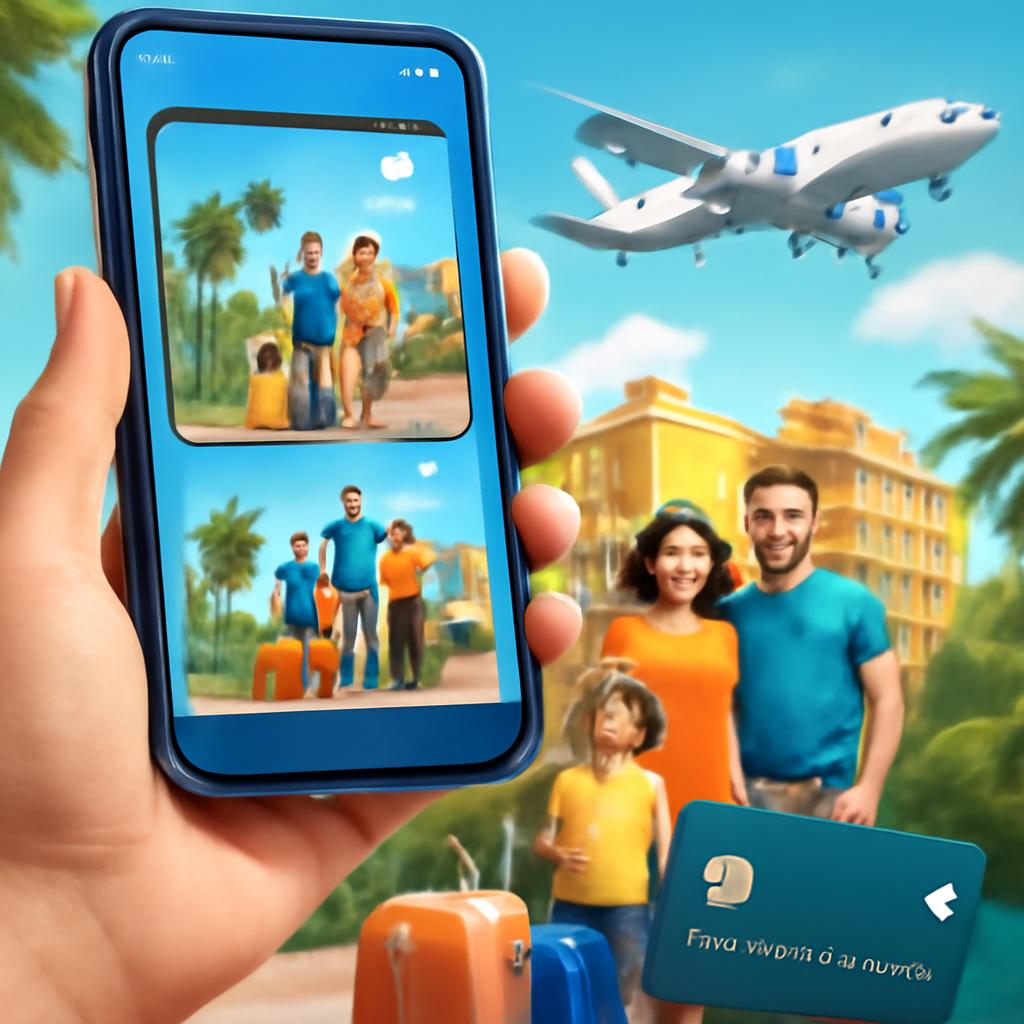 cartão digital promo reservas viagens familiares