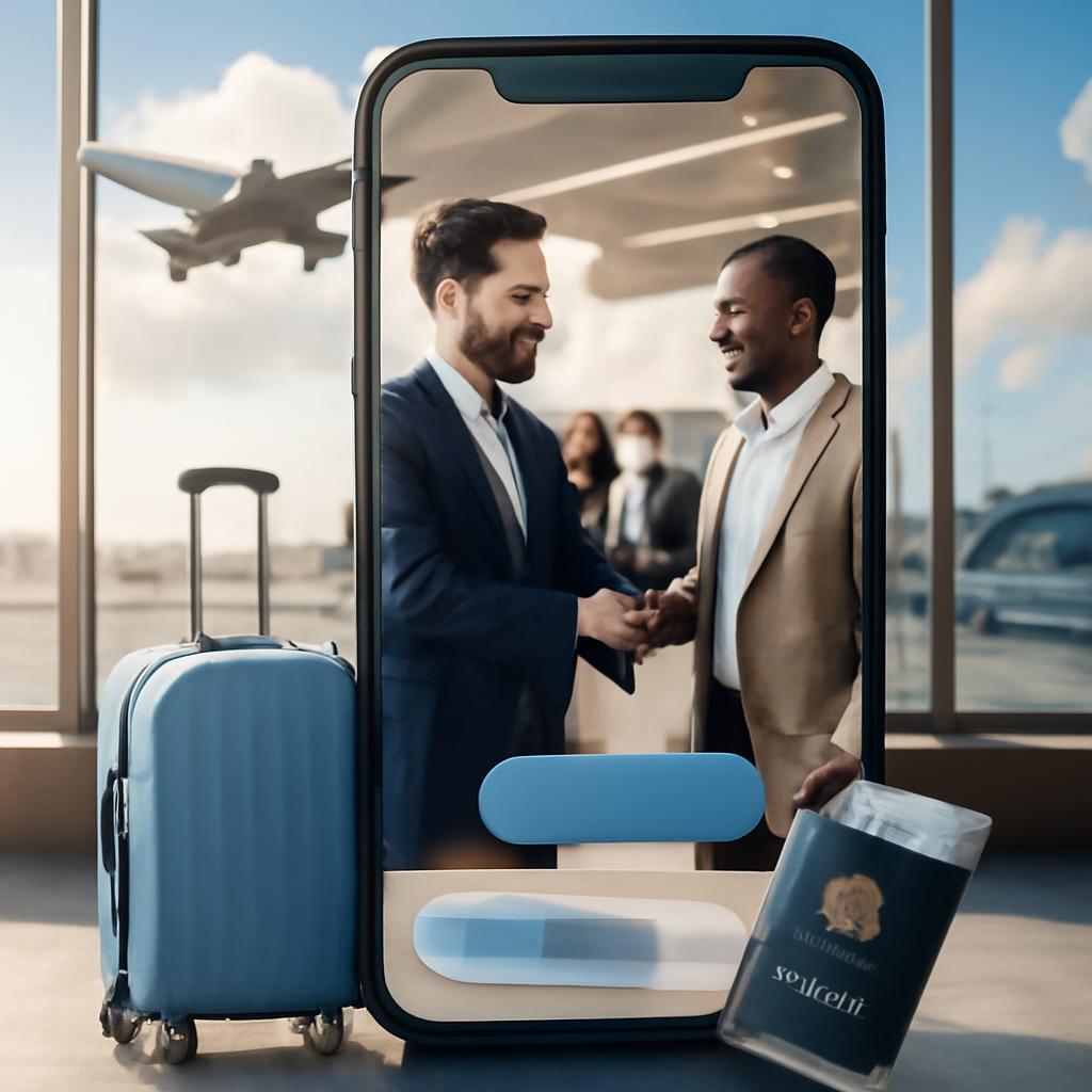 cartão digital promo reservas viagens para eventos de networking