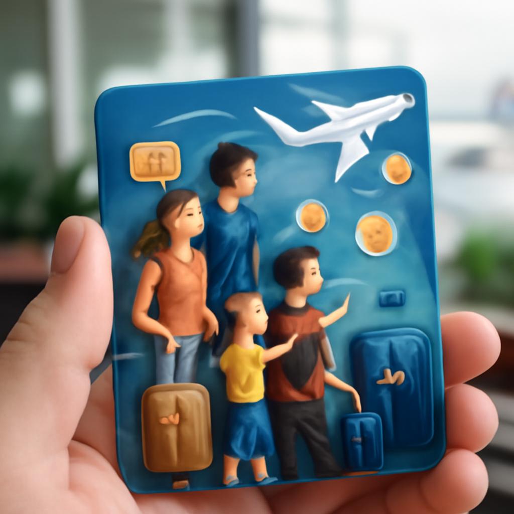 cartão para família acúmulo de pontos em viagens