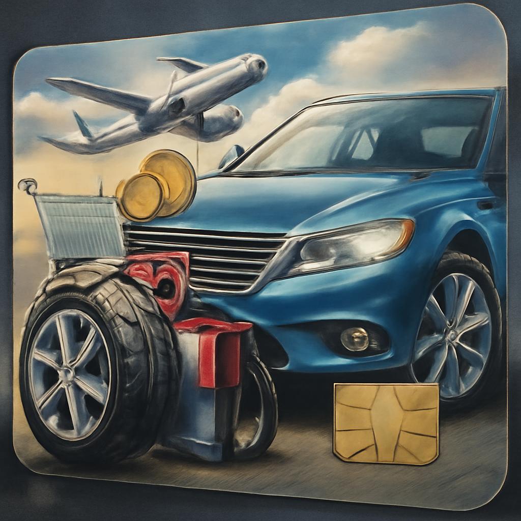 cartão para pontos em compras automotivas