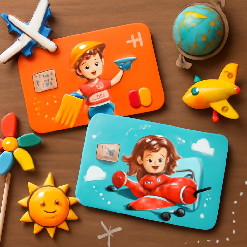 cartões kids com pontos