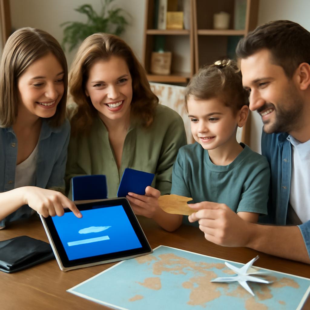 como dividir pontos familiares para viagens