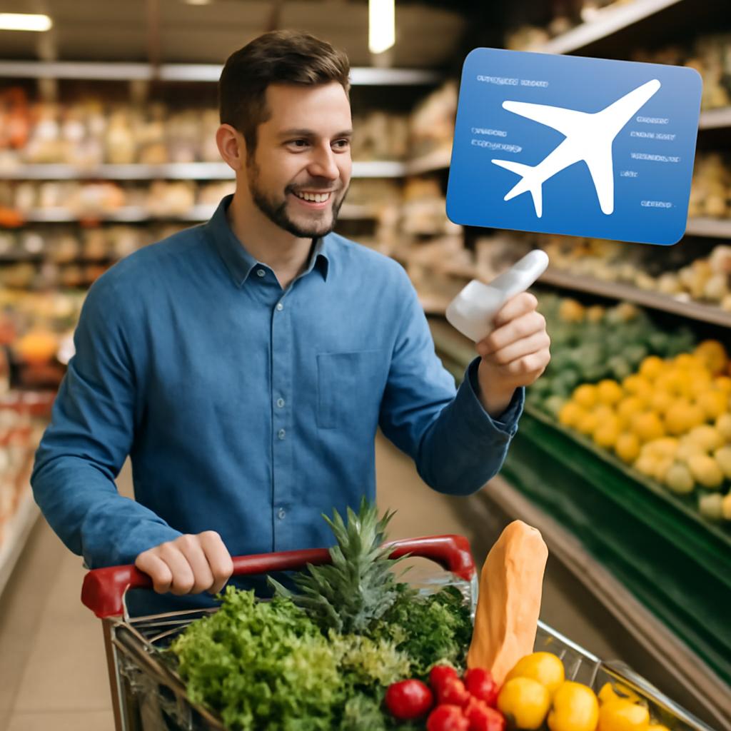 ganhar milhas em supermercados