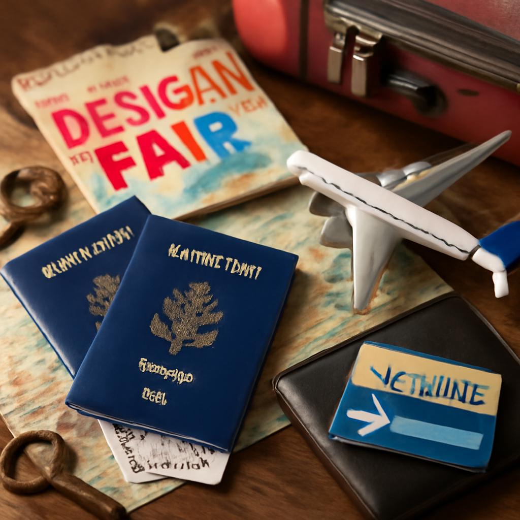 milhas reservas viagens para feiras de design