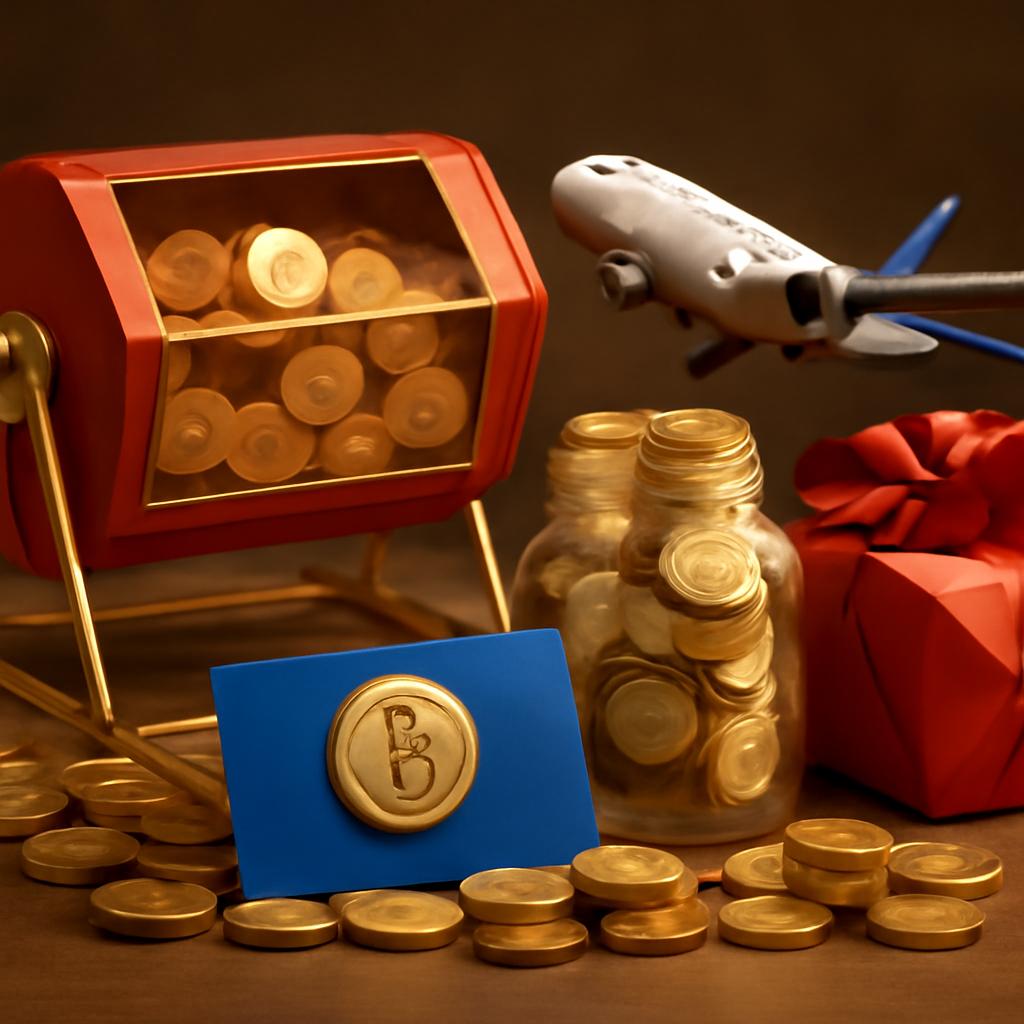 pontos acumulados para sorteio de prêmios