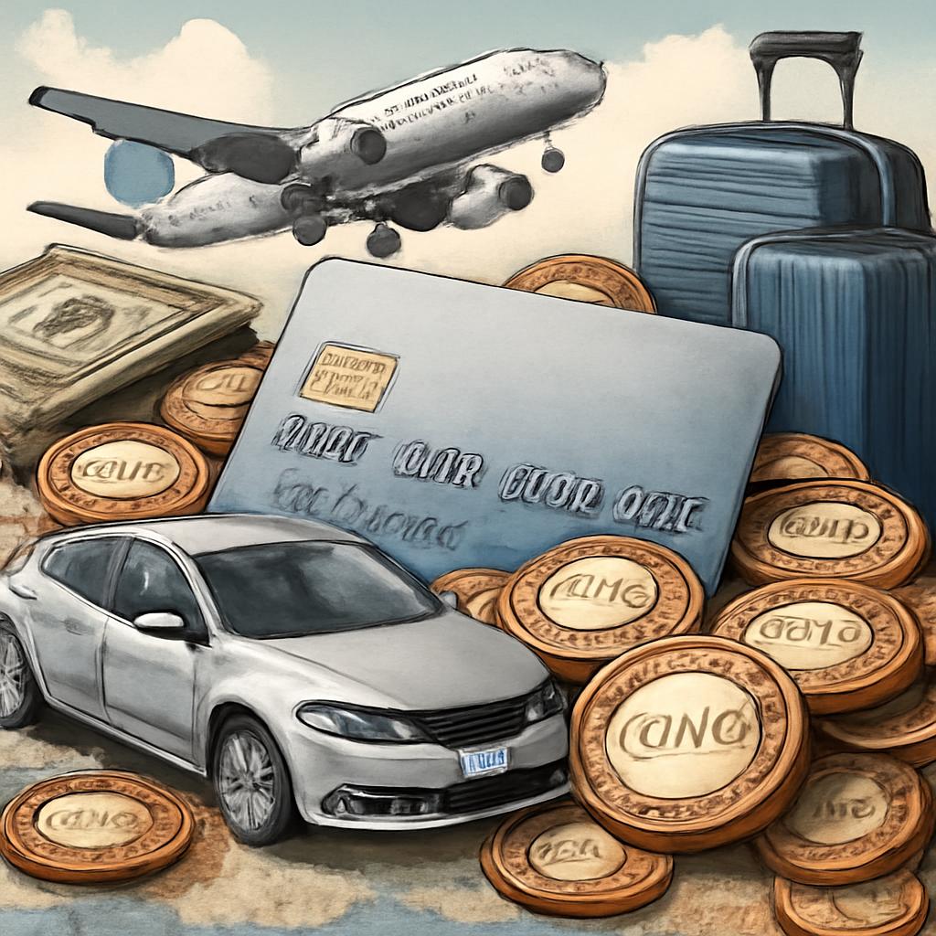 pontos do cartão para aluguel de carro