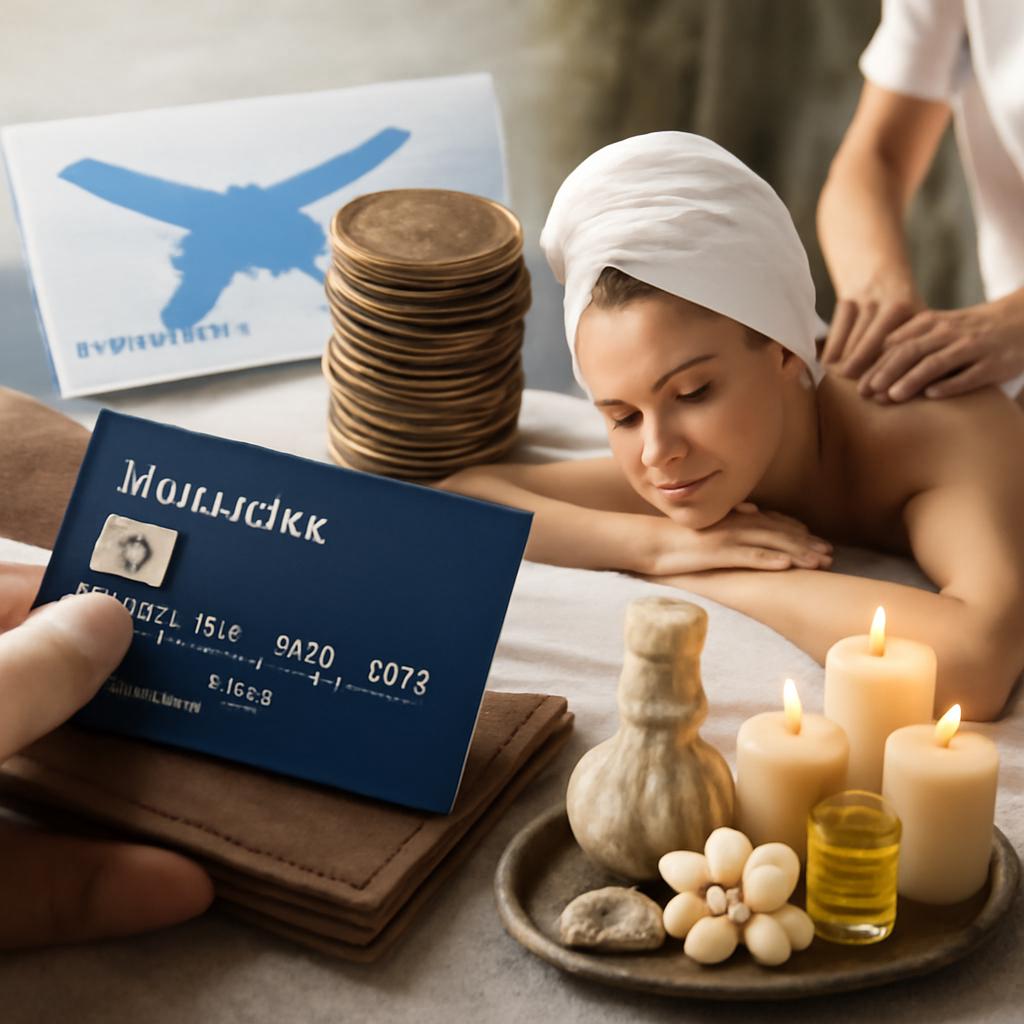 pontos do cartão para wellness e spas