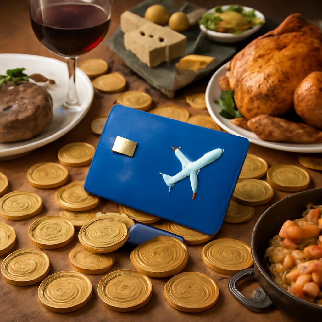 pontos para experiências gastronômicas