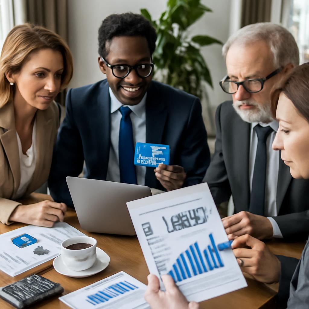 pontuação combinada em grupos corporativos