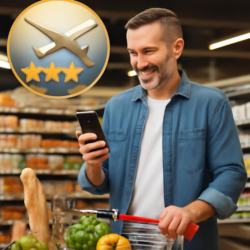 pontuação extra para compras em supermercados parceiros