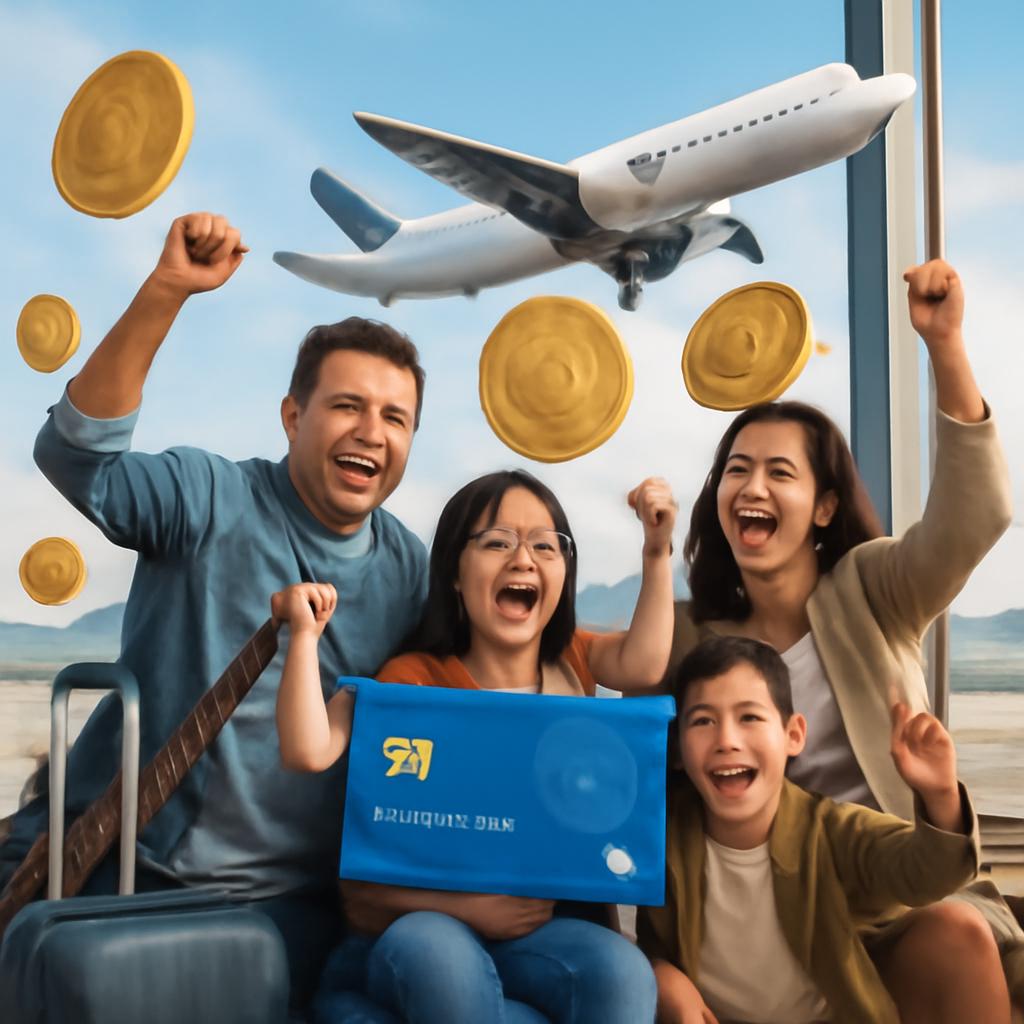 promoção para famílias acumularem pontos viajando