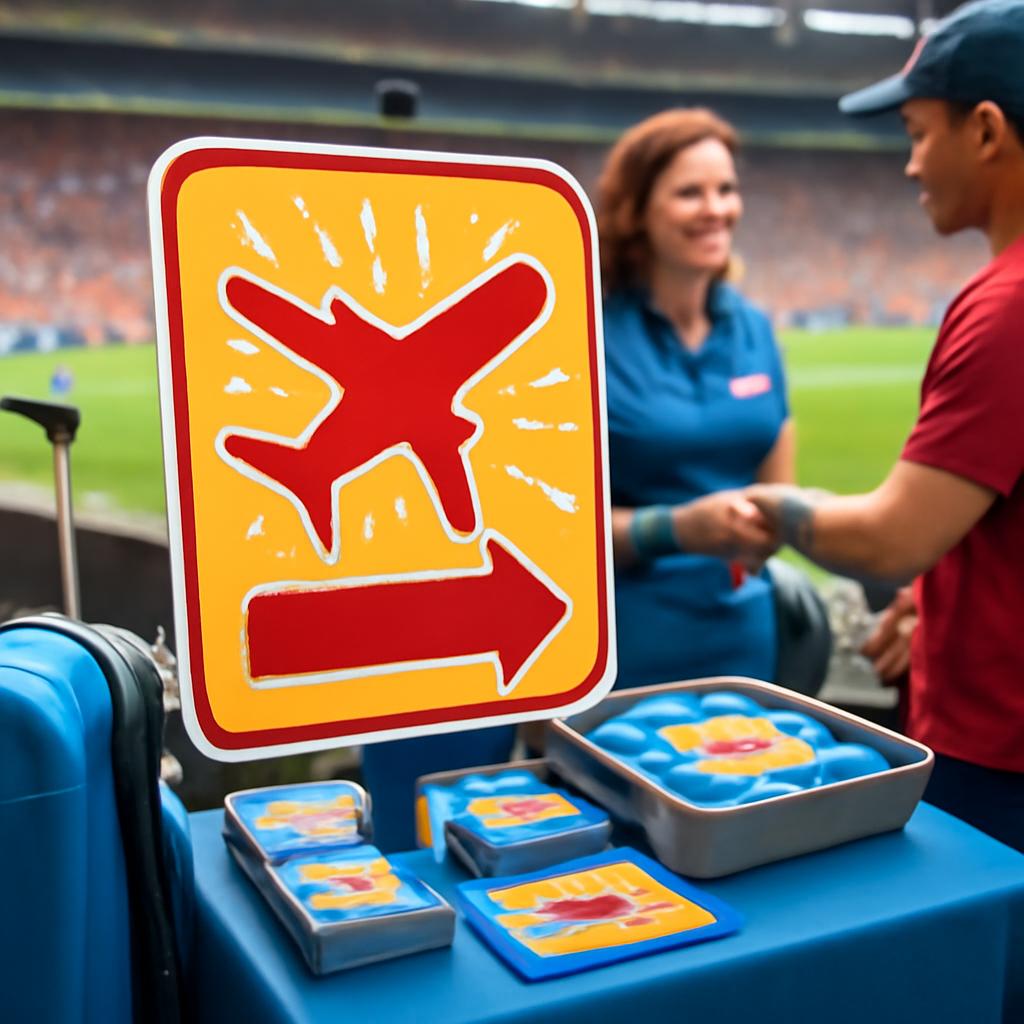 promoção para vendas rápidas em eventos esportivos