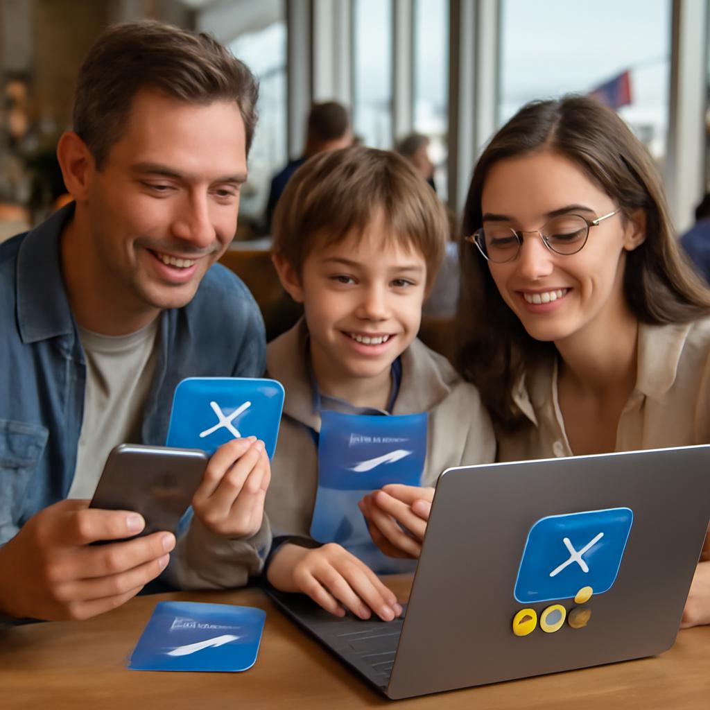 promoção pontos entre contas familiares
