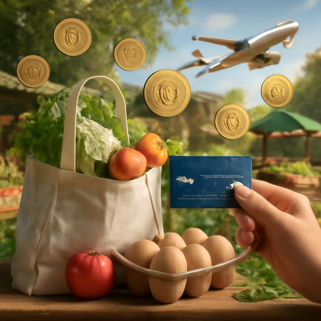 promoção pontos para compras em feiras ecológicas