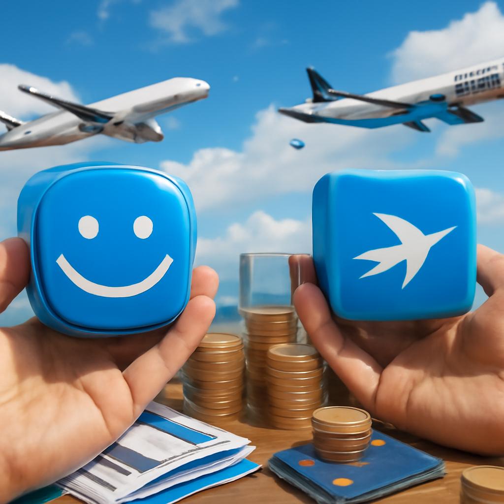 smiles ou tudo azul comparação