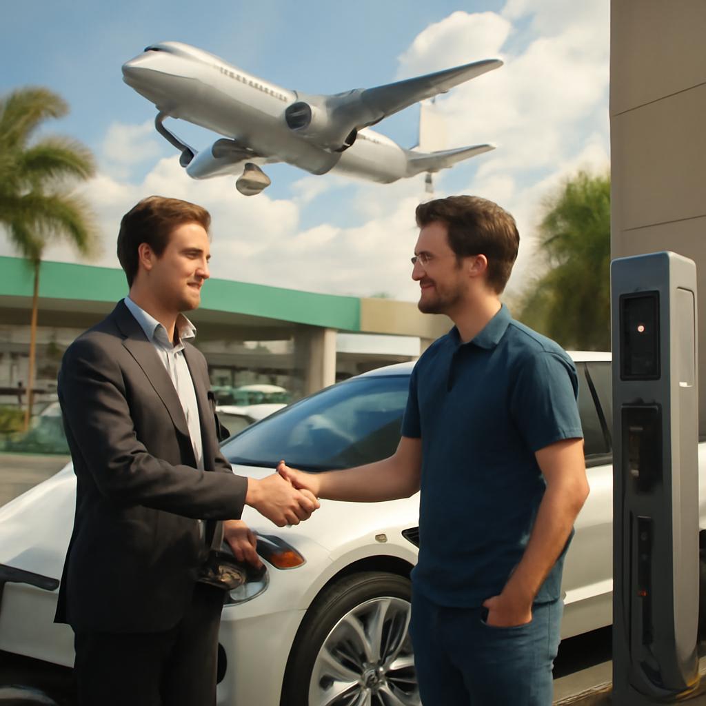 venda de milhas para aluguel de carros elétricos